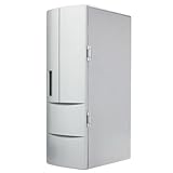 USB Portable Mini Cooling And Heating Fridge Silver Refrigerator Frig