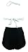 Cocoship Retro Metallic Anchor Top Nautical Sailor High Waist Bikini Swimsuit(FBA)