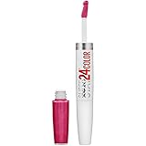 Maybelline SuperStay 24 2-Step Liquid Lipstick Makeup, Reliable Raspberry, 1 kit