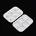 Amersumer 30 PCS Plastic Paint Palettes Rectangular Watercolor Palette Painting Tray for DIY Craft and Art Painting(White)