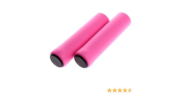 pink mountain bike grips