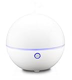 Boxiki Care Travel USB Humidifier | Mini Size Essential Oil Aroma Diffuser and Personal Cool Mist Ultrasonic Humidifier LED Light, Waterless Auto Shut-Off