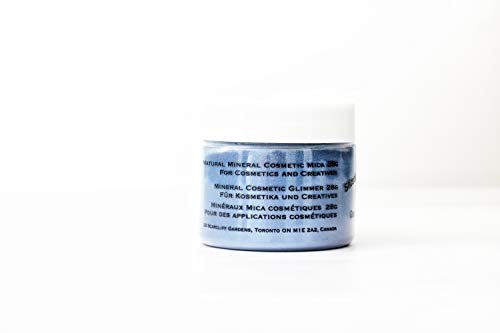 Slice of the Moon: Flashing Blue Mica Powder 1oz, Cosmetic Mica, Soap Making, Candle Making,Resin Dye, Lip Balm, Eye Liner Mica