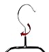 MAWA by Reston Lloyd Silhouette Series Non-Slip Coated Steel Clothes Hanger for Shirts and Dresses, Style 41/F, Set of 10, Black
