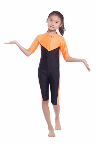 Gladthink girls one piece muslim burkini swimsuit with …