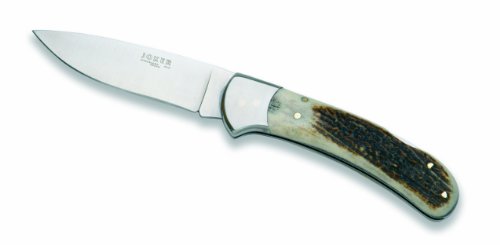 Joker NC47USA Stag Horn Folding Knife, 3.51-Inch