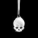 LGXANTT Stainless Steel Skull Sugar Spoon Cereal and Coffee Stirring Spoon Tea Spoon Coffee Spoon Set of (6)