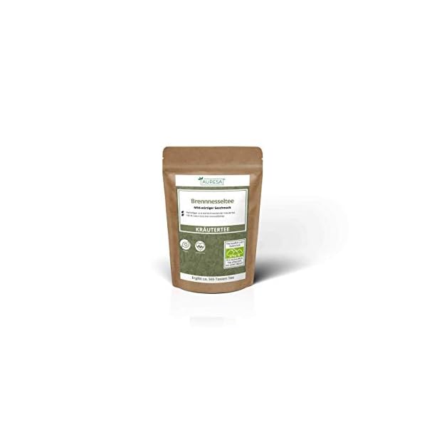 AURESA Kräutertee Brennnesseltee | Mild-würzig im Geschmack | Herrlich aromatischer Tee aus getrockneten Brennesseln – Bild 8
