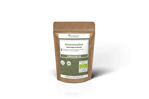 AURESA Kräutertee Brennnesseltee | Mild-würzig im Geschmack | Herrlich aromatischer Tee aus getrockneten Brennesseln – Bild 8