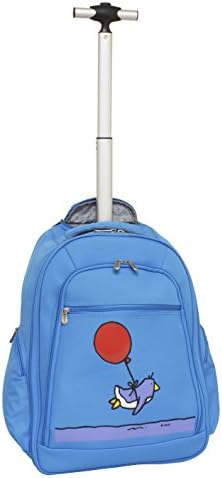 Ed Heck Flying Penguin Wheeled Backpack 20 Inch, Sky Blue, One Size