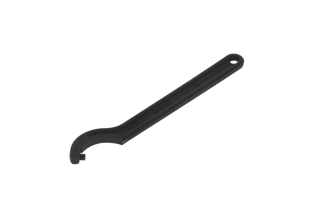GEDORE Hook spanner with pin, for Capstan nuts, AF 30-32 mm, Tip dia. 8 mm, Ratchet spanner, 40 Z 30-32