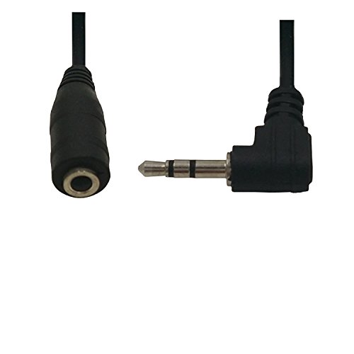 Teagas 2.5mm Male to 3.5mm Female Stereo Audio Jack Adapter Cable Black - Thumbnail 2