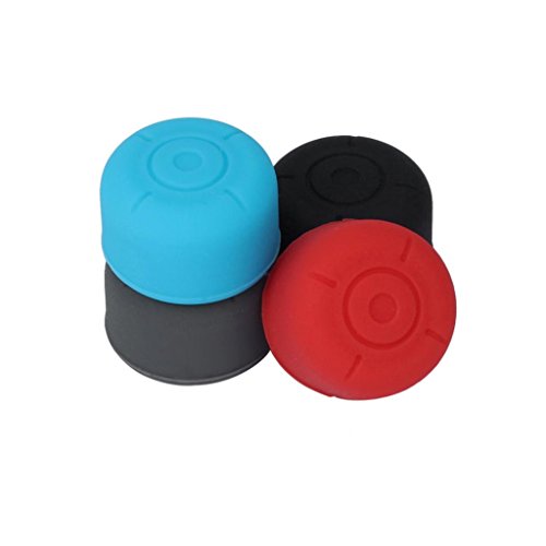Coohole Colorful 1 Pairs Silicone Gel Thumb Grips Caps For Nintendo Switch Controller (Blue) - Thumbnail 5