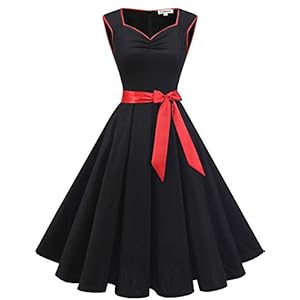 Gardenwed Rockabilly damesjurk, mouwloos, jaren 50, vintage jurk, petticoat, partyjurk, cocktailjurk
