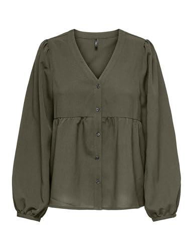 ONLY Onlnova Life Vis L/S Ebba Top, Calamata, XL Mujeres
