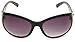 GUESS Women's Acetate Oval Wrap Rectangular Sunglasses, BLK-35, 59 mm