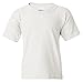 Gildan Big Boys' DryBlend Moisture-Wicking Taped-Neck T-Shirt, XL, White
