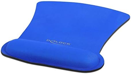 Delock Ergonomic Mouse Mat with Palm Rest Blue 255 x 207 mm