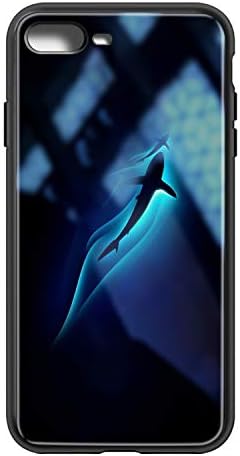 VVXIT Custom LED Flashing iPhone 7/8 Case,Light Up Incoming Call Flash Case for iPhone 7/8,Whale Pattern