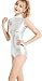 speerise Adult Shiny Metallic One Pieces Turtleneck Dance Leotard Bodysuit Costume