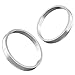 Hubcentric Rings (Pack of 4) - 64.1mm ID to 73.1mm OD - Silver Aluminum Hubrings - Only Fits 64.1mm Vehicle Hub and 73.1mm Wheel Centerbore - Compatible with Honda Acura