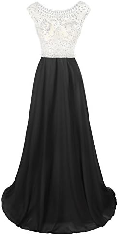 BetteresLife Cap 2017 Long Prom Dresses BoatNeck Beaded and Applique Wedding Dresses