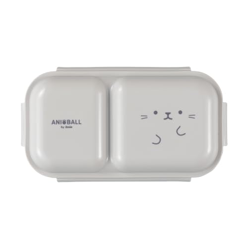シービージャパン 弁当箱 ふんわり 盛り付けしやすい ドーム蓋 400ml [ネコボール] 4点ロックでしっかり固定 Wシーリングで汁漏れしにくい 盛り付け簡単お弁当箱 アニボール ANIBALL