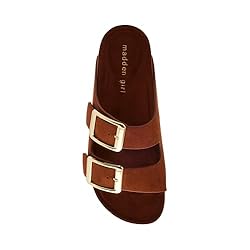Madden Girl Women's Bodiee Slide Sandal, Chestnut, 7