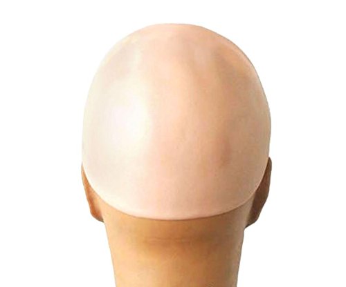 DiER Thick Bald Yellow Skin Head Skull Fancy Dressing Wig Cap Cosplay Hat - //coolthings.us