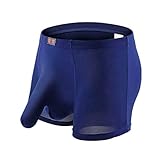 Clearance! ALT 2017 Men 's Underwear Sexy Temptation Separation Ice Silk Translucent JJ Sets (Medium, Deep Blue)