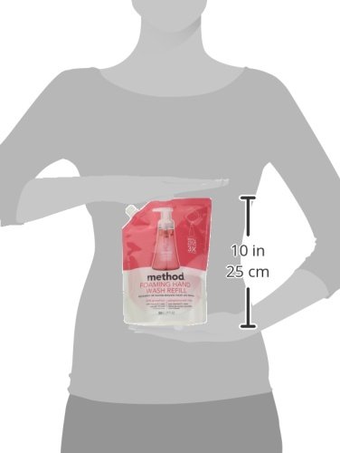 Method Naturally Derived Foaming Hand Wash Refill, Pink Grapefruit, 28 Ounce (6 Count)