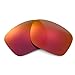 Walleva Fire Red Mirror Coated Polarized Replacement Lenses for Oakley Holbrook Sunglasses