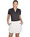 Three Sixty Six Women's Short Sleeve Collarless Golf Polo Shirt - Dry Fit, Breathable, Compression Golf Tops