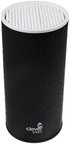 Black and White Cylinder Universal Knife Holder - Holds up to 9.5" Blades
