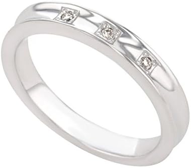 Amazon エステール Estelle プラチナシルバーダイヤモンドリング シルバー 13 リング 通販