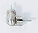 Urbanest 1 1/8 inch Adjustable Corner Curtain Rod Connector Hinged Elbow for Corner Window, Brushed Stainless Steel