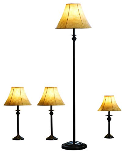 Better Homes and Gardens 4-Piece Lamp Set, Bronze Finish - Thumbnail 2
