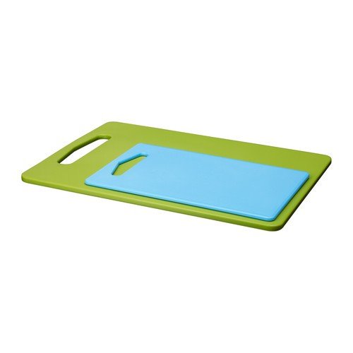 Ikea legitim chopping board cutting board set of 2 - green and bl…