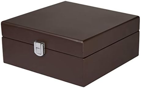 Brown Wood 6-Slots Watch Box, WB03