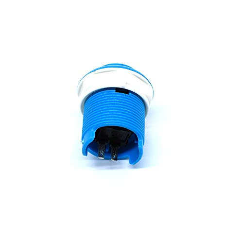 10 Pcs 28mm Arcade Buttons Push 2 Pin Built-in Microswitch for Jamma MAME Video Game DIY Machine Console Cabinet Blue New - Thumbnail 4