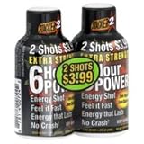 Stacker 6 Hour Power 'Extreme' Energy Shot, 'EXTRA STRENGTH' Very Berry, 2-Ounce Bottles (Pack of 16)