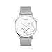 Withings unisex adult 18mm Silicone Wristband, Grey - Silver Buckle, 36mm US