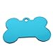 UEETEK 10 Pcs 38MM Pet ID Tag Bone Shape Double Sided Dog Cat Pet Name Phone Number ID Tag