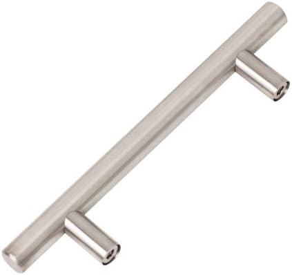 Flexzion 25 Pack Kitchen Cabinet Handles Silver Drawer Pulls 18 inch, 11.3 inch Hole Center
