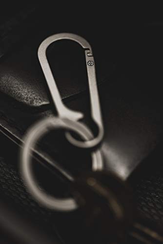 G2 Titanium Heavy Duty Carabiner Keychain, EDC Quick Release Hooks, Retractable Locking Design for Detachable Access, Supports Home, Vehicle and Work Keys - Thumbnail 4
