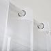 Deconovo White Wide Sheer Curtains Grommet Voile Drape Curtains for Bedroom 80W x 84L Inch 1 Panel