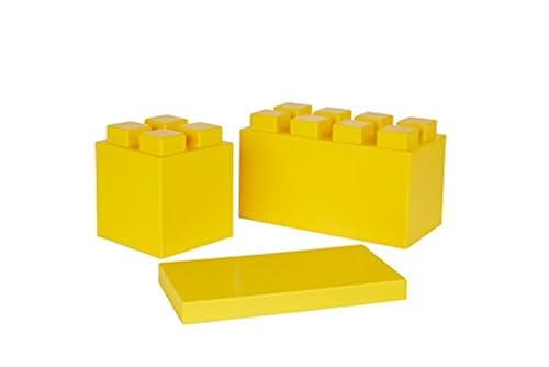 EverBlock Modular Building Blocks Combo Pack, Yellow, 26 Block in