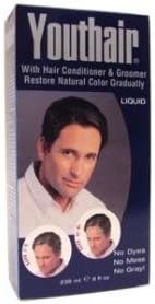 YOUTHAIR Liquid for Men with Hair Conditioner & Groomer Restore Natural Color Gradually 8oz/236ml by Youthair