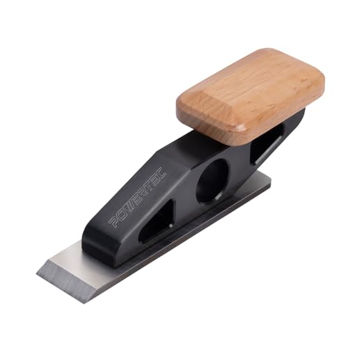 POWERTEC Chisel Plane with Flat Blade – Compact Edge Trimming Tool for