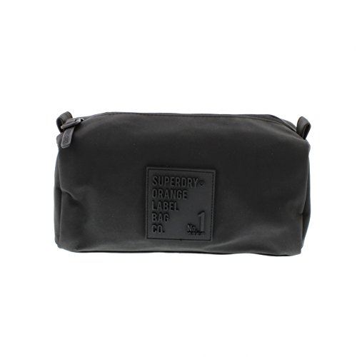 Superdry Roadwork Wash Bag - Black (Textile) Accessories Bags One Size